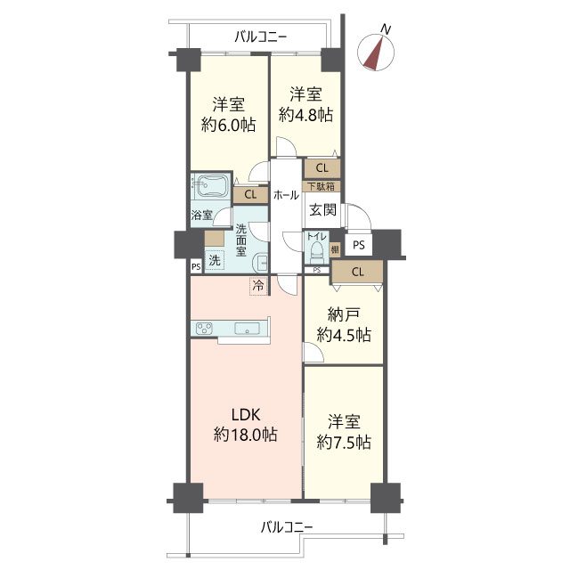 物件の間取り画像