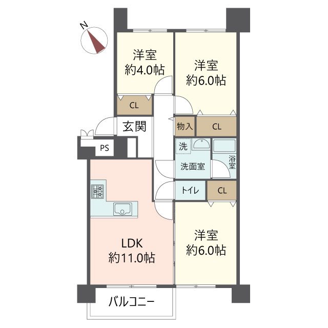 物件の間取り画像