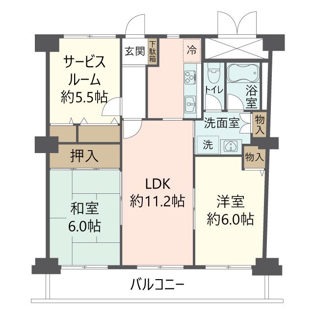 物件の間取り画像