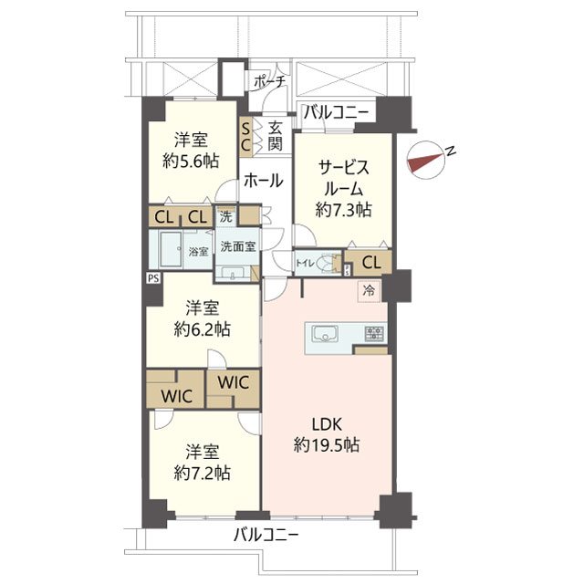物件の間取り画像