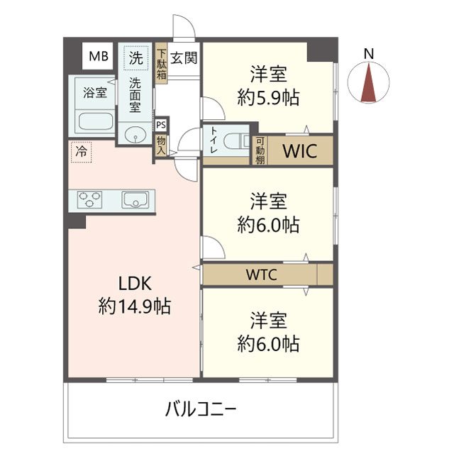 物件の間取り画像