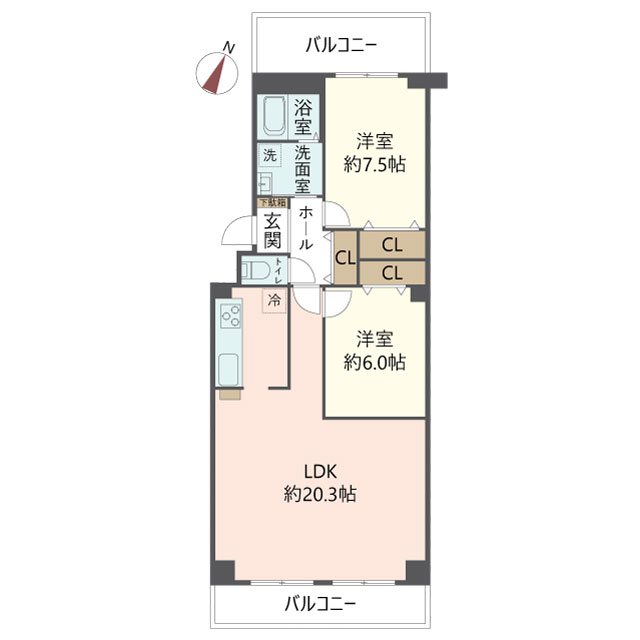 物件の間取り画像