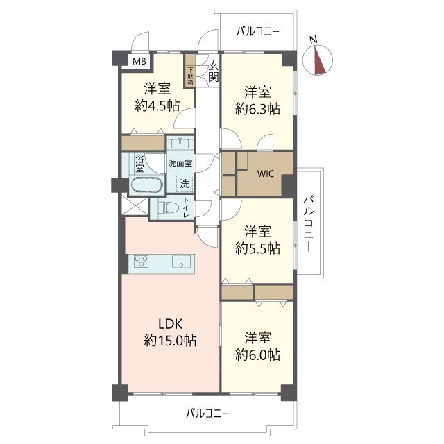 物件の間取り画像