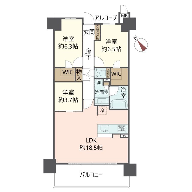物件の間取り画像