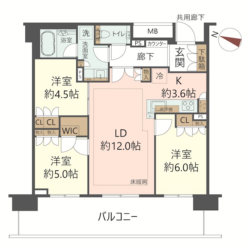 物件の間取り画像