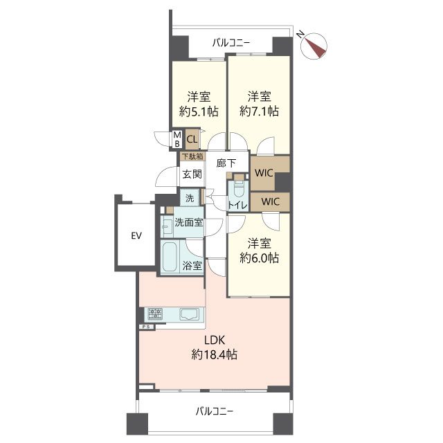 物件の間取り画像