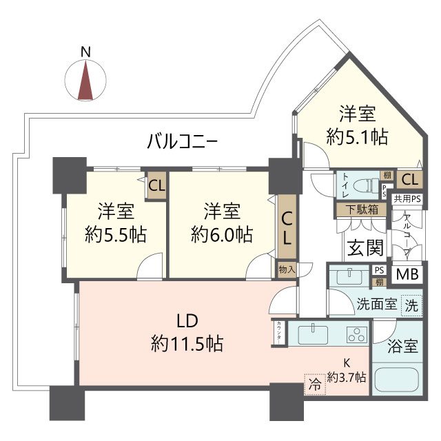 物件の間取り画像