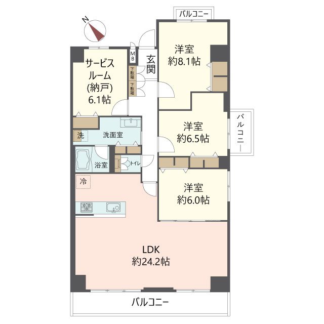 物件の間取り画像