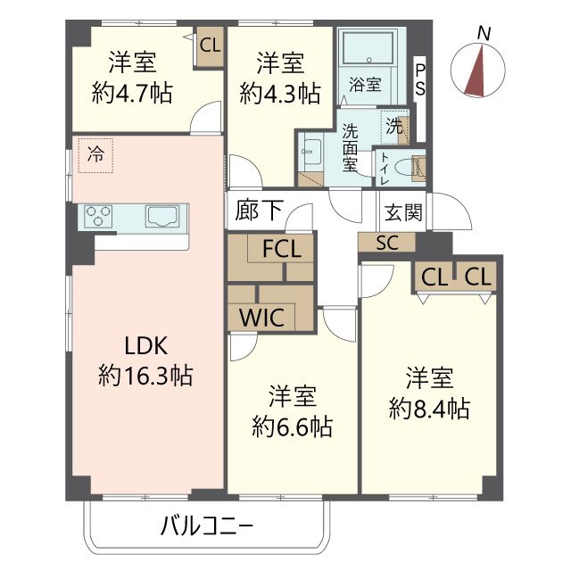 物件の間取り画像