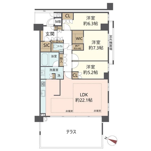 物件の間取り画像
