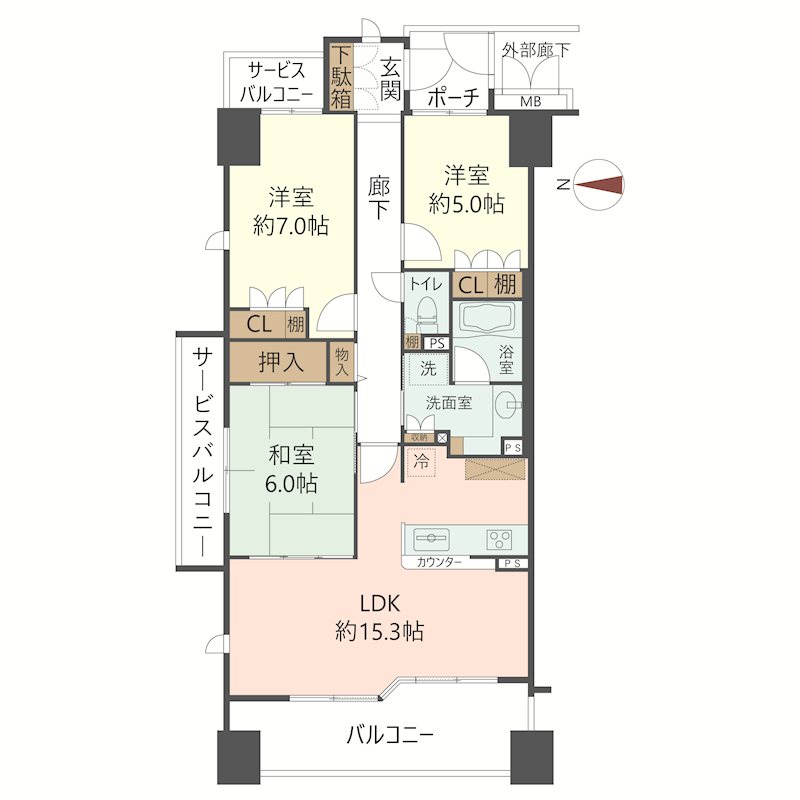 物件の間取り画像