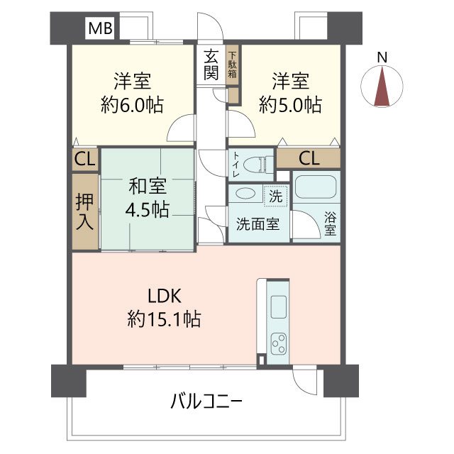 物件の間取り画像