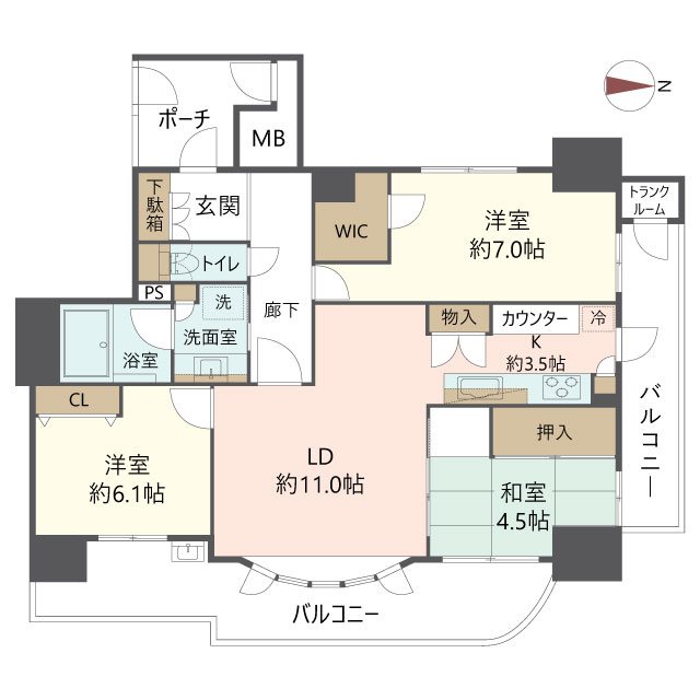 物件の間取り画像