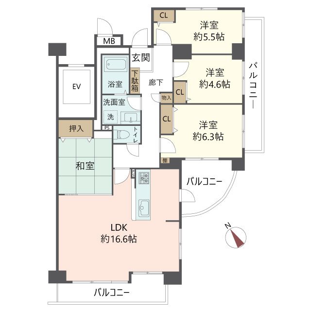 物件の間取り画像