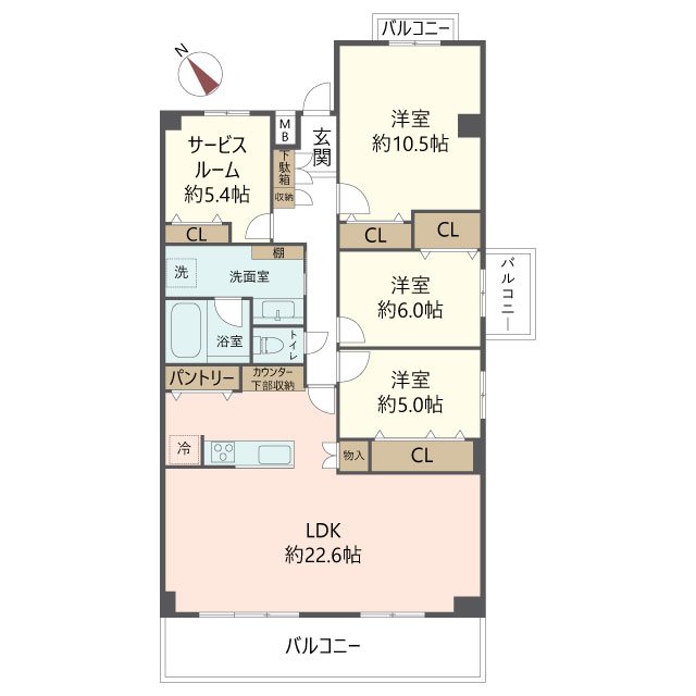 物件の間取り画像