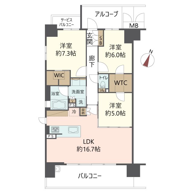物件の間取り画像