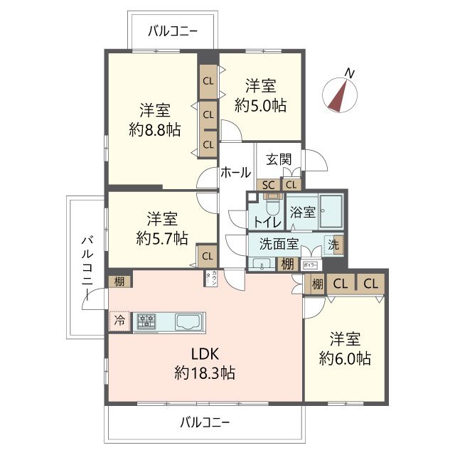 物件の間取り画像