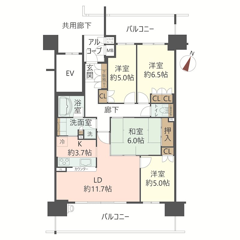 物件の間取り画像