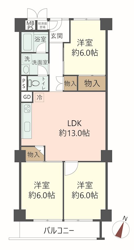 物件の間取り画像