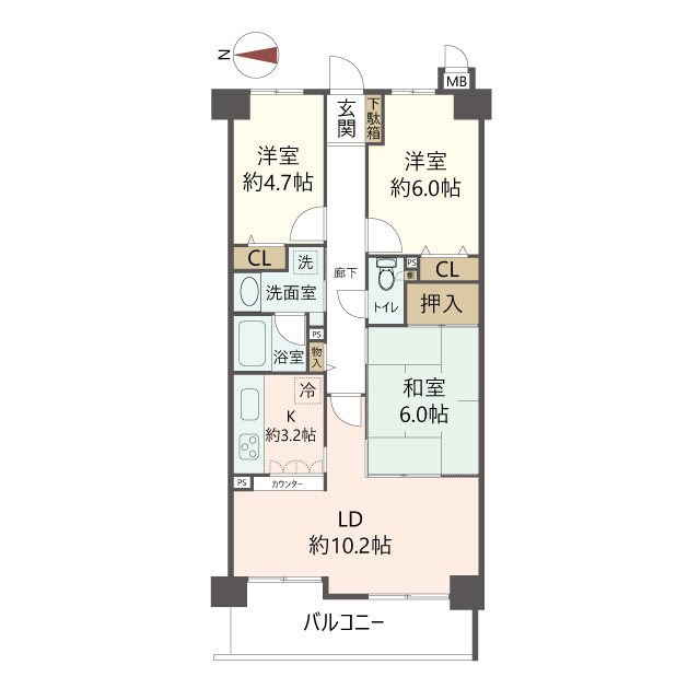 物件の間取り画像