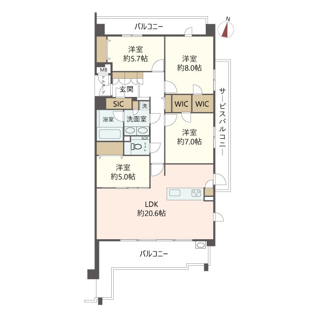 物件の間取り画像