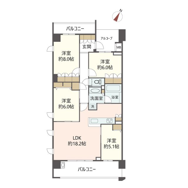 物件の間取り画像