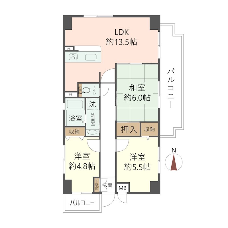 物件の間取り画像