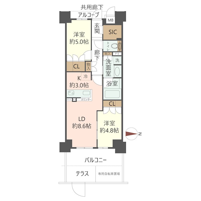 物件の間取り画像