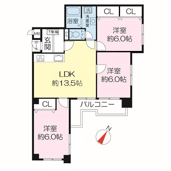 物件の間取り画像