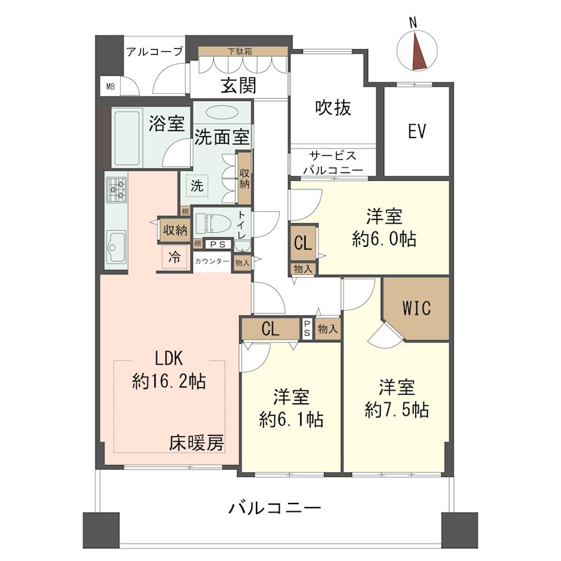 物件の間取り画像