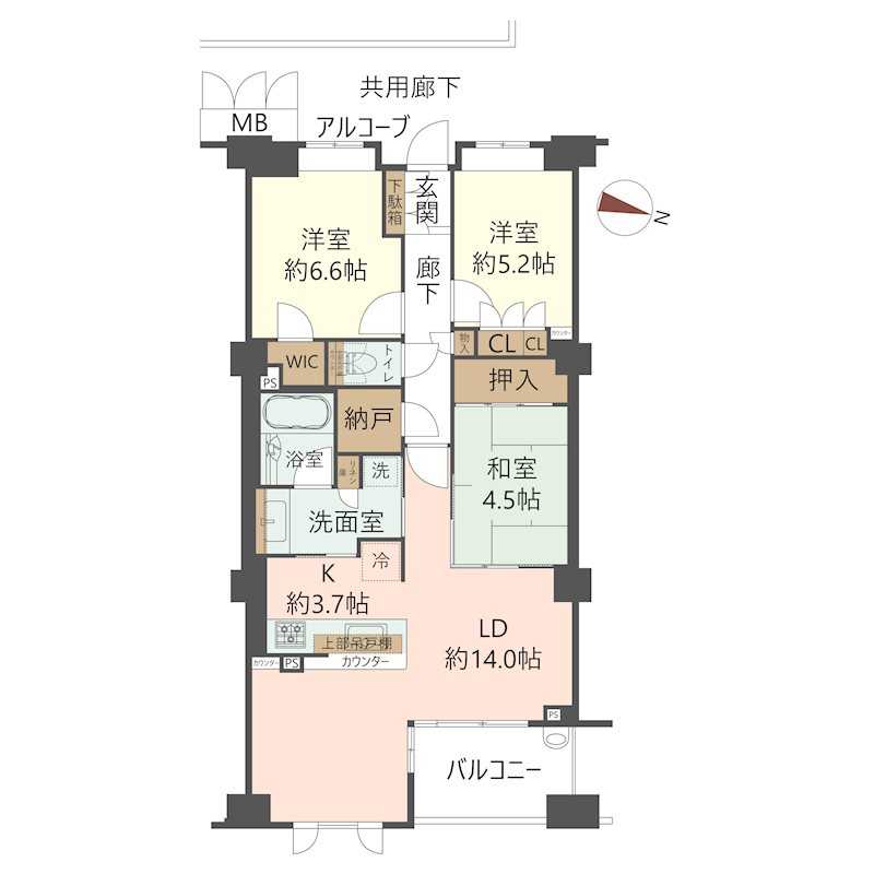 物件の間取り画像