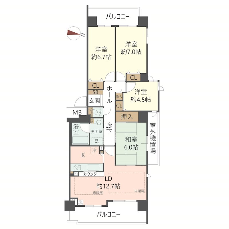 物件の間取り画像