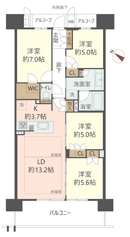 物件の間取り画像