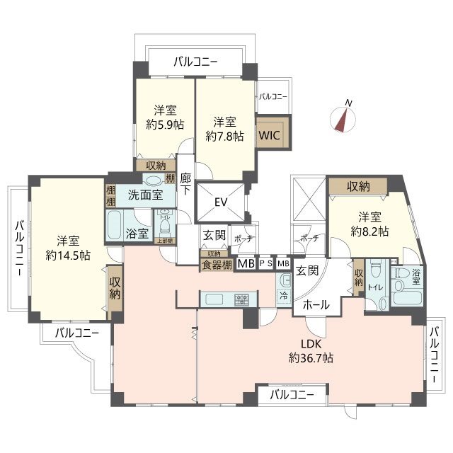物件の間取り画像