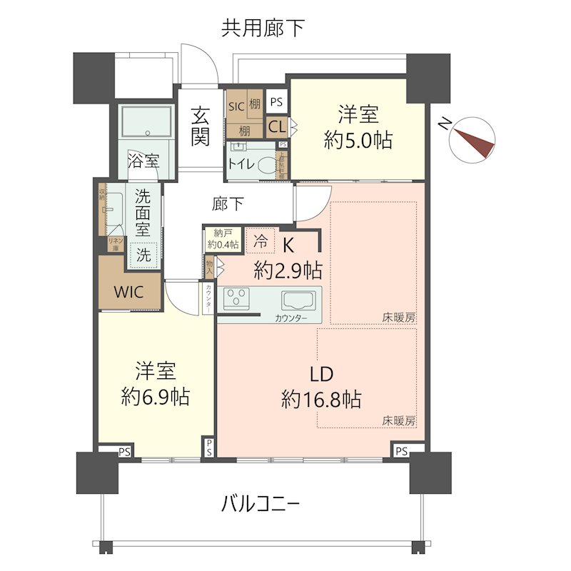 物件の間取り画像