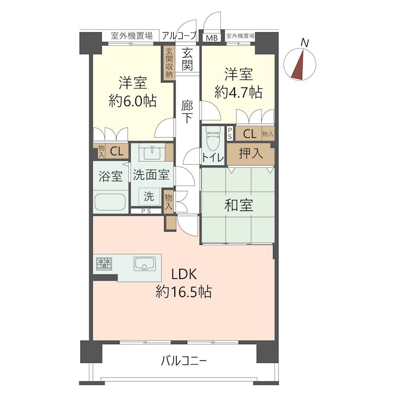 物件の間取り画像