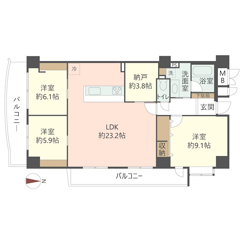 物件の間取り画像