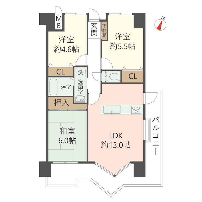 物件の間取り画像