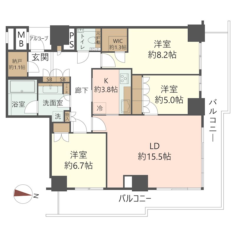 物件の間取り画像