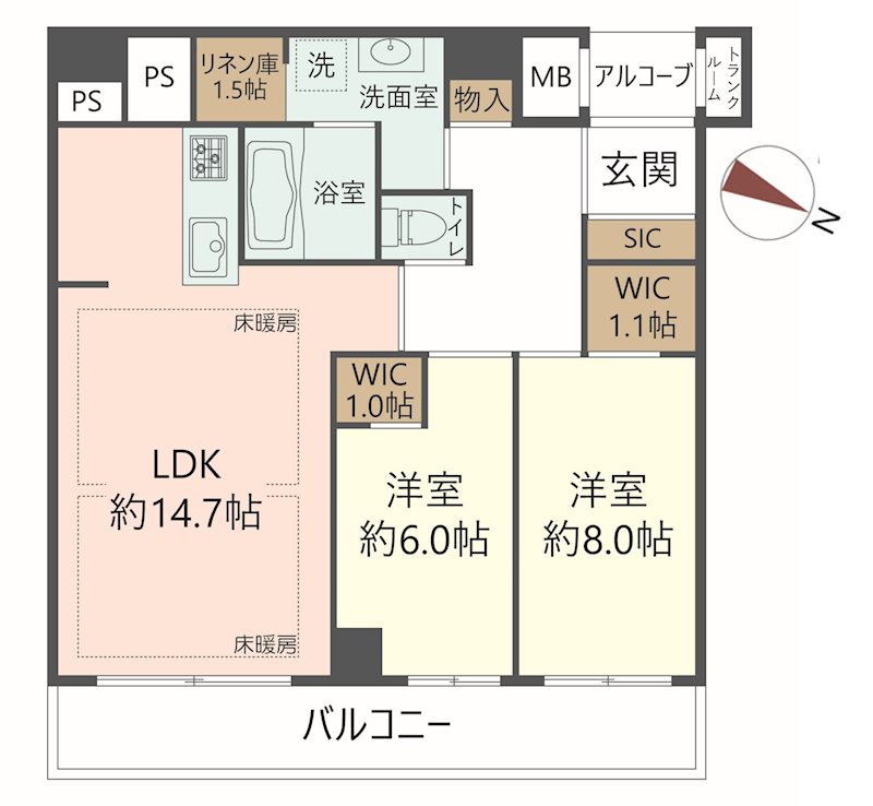 物件の間取り画像