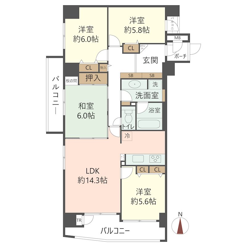物件の間取り画像