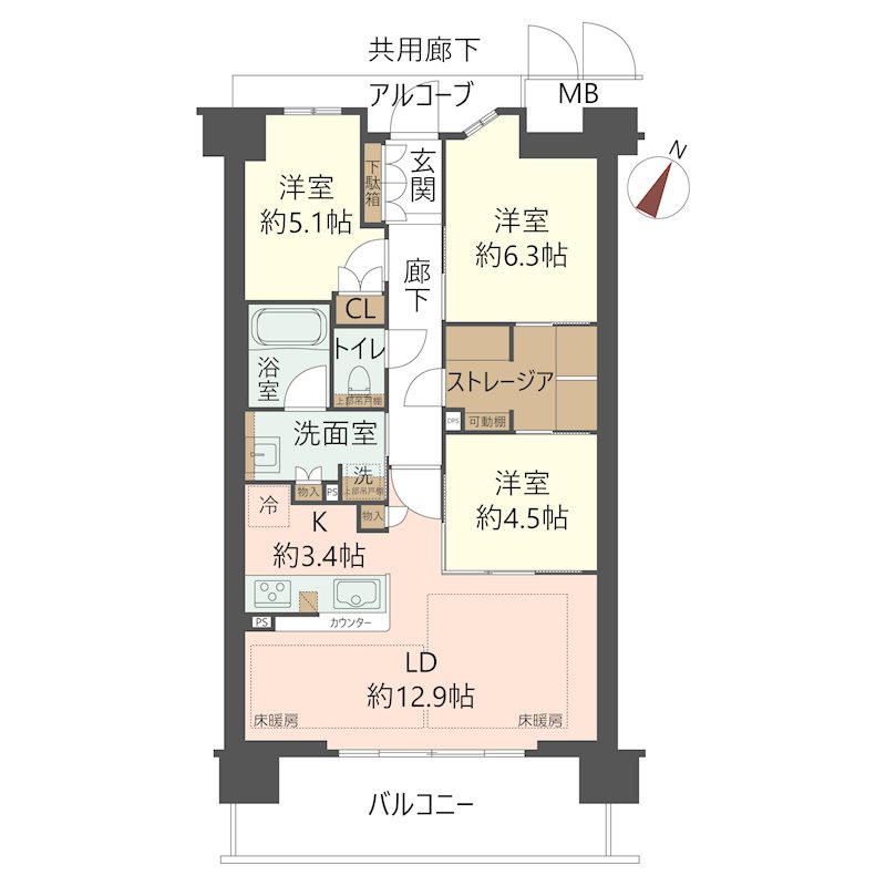 物件の間取り画像