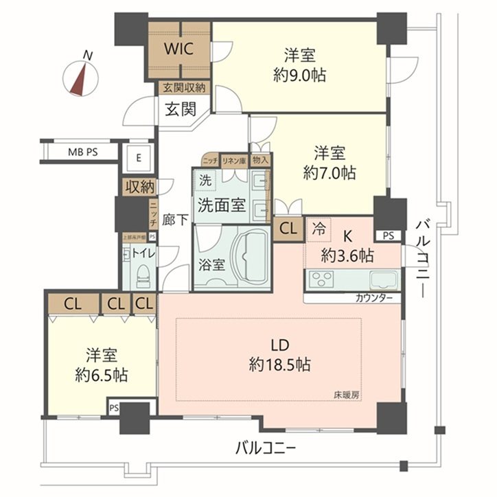 物件の間取り画像