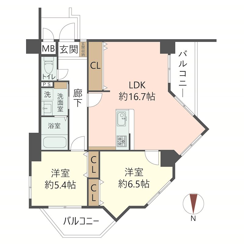 物件の間取り画像