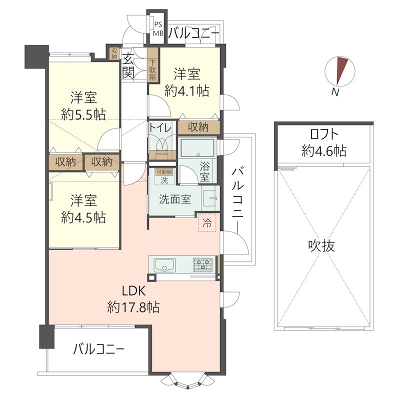 物件の間取り画像