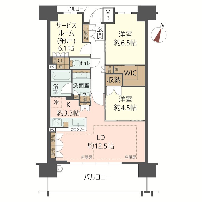 物件の間取り画像