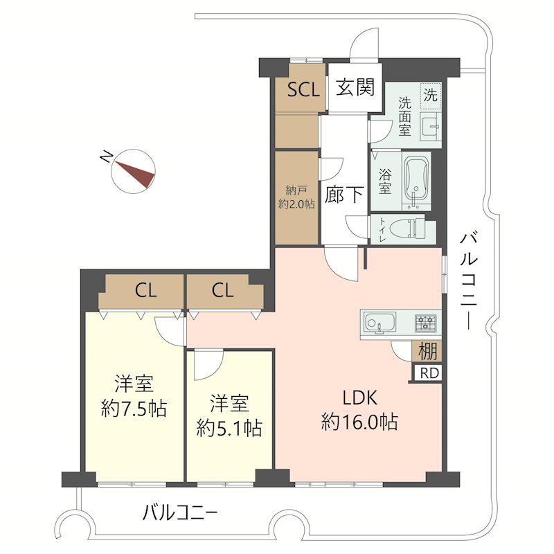 物件の間取り画像