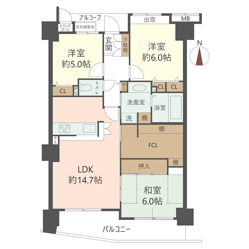 物件の間取り画像