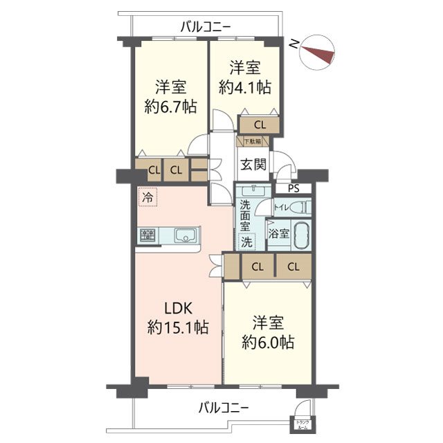 物件の間取り画像