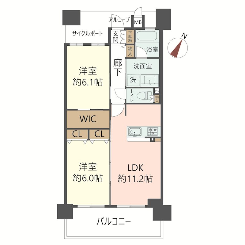 物件の間取り画像